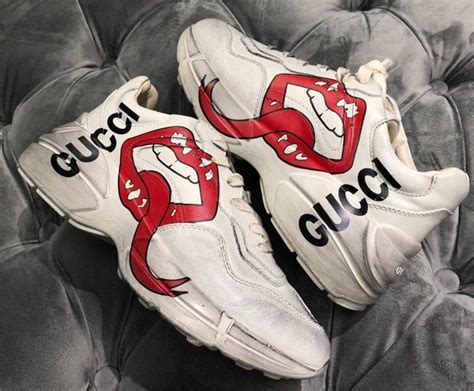 gucci rhyton celebrity|gucci rhyton distressed.